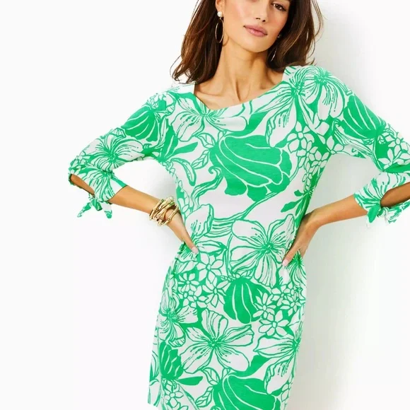 Lilly Pulitzer Lidia Boatneck Dress Spearmint L NWT - Picture 1 of 2